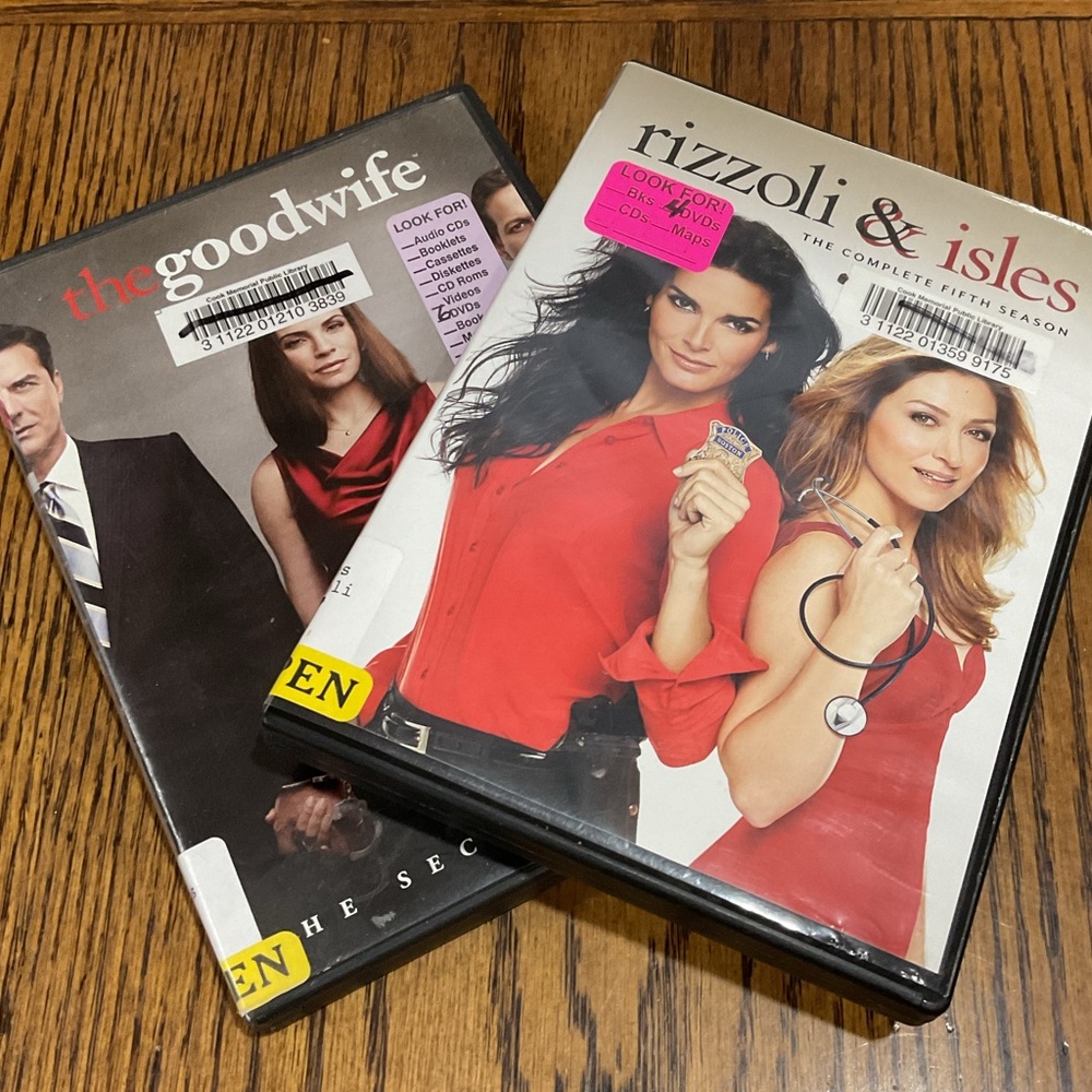 2 DVDs 📀 RIZOLI & ILES complete 5th season & THE GOOD WIFE complete 2nd season